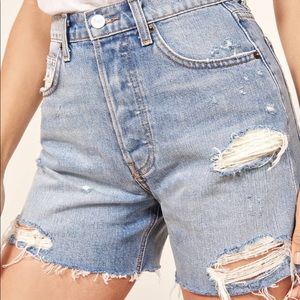 reformation Lola High Rise Jean short